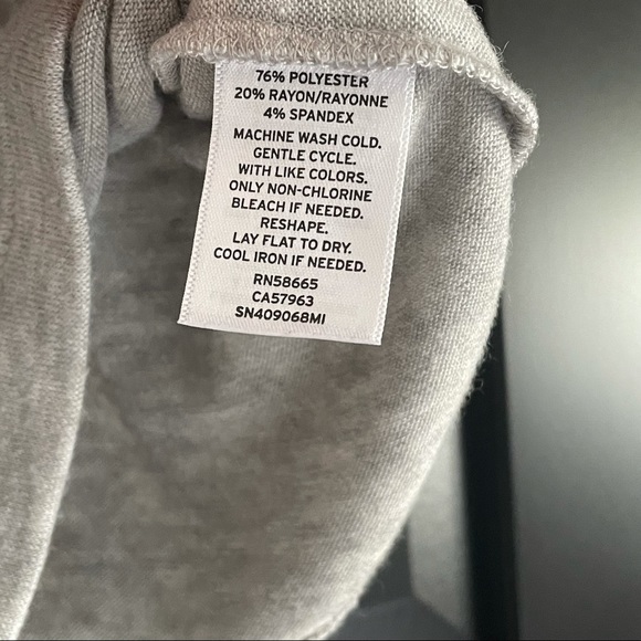 Something Navy Gray Lightweight Soft Faux Wrap M - Picture 4 of 5